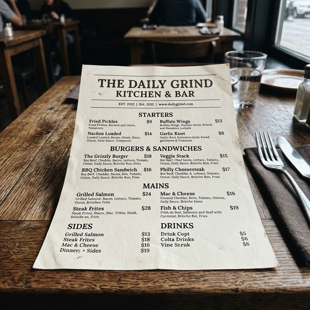 Cheddar's Menu